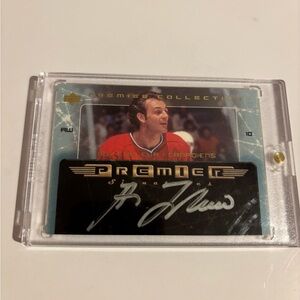 Guy Lafleur Premier Signatures Upper Deck Card with Signature
